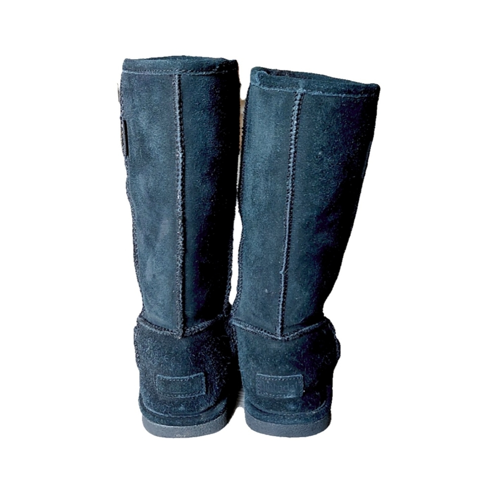 Bjorndal Black Suede 'Zoe' Shearling Lined Mid-Calf Boots Size:6M Like NEW! - Picture 6 of 8
